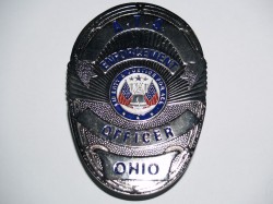 PLACA DE POLICIA DEL ESTADO DE OHIO, U.S.A.